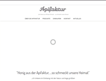 Tablet Screenshot of apifaktur.de